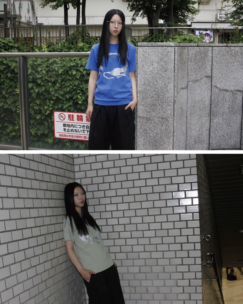 Circle Dogs Tee / charcoal
