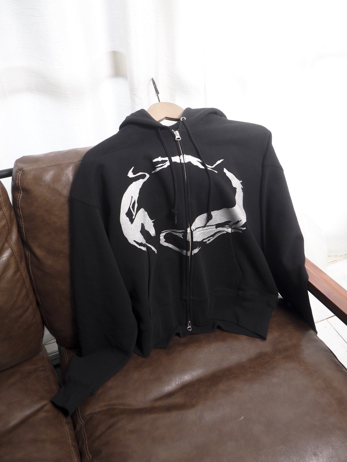Double Zip Hoodie – Circle dog