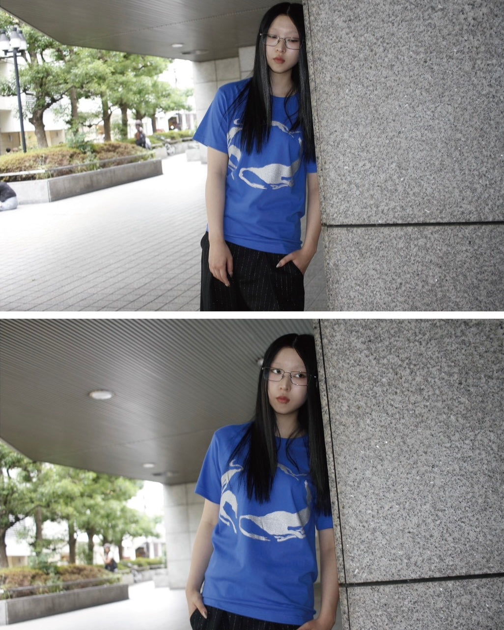 Circle Dogs Tee / charcoal