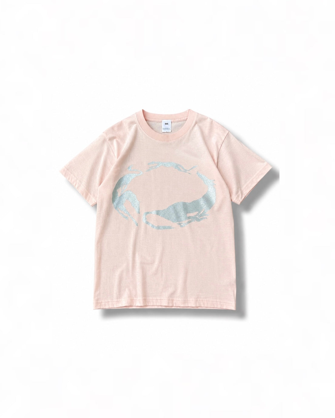 Circle Dogs Tee / pink